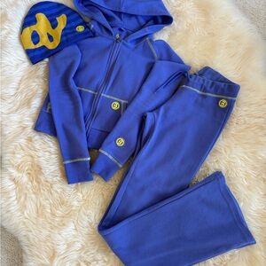 Blue Women's Boot Cut Pants & Jumpsuit Set